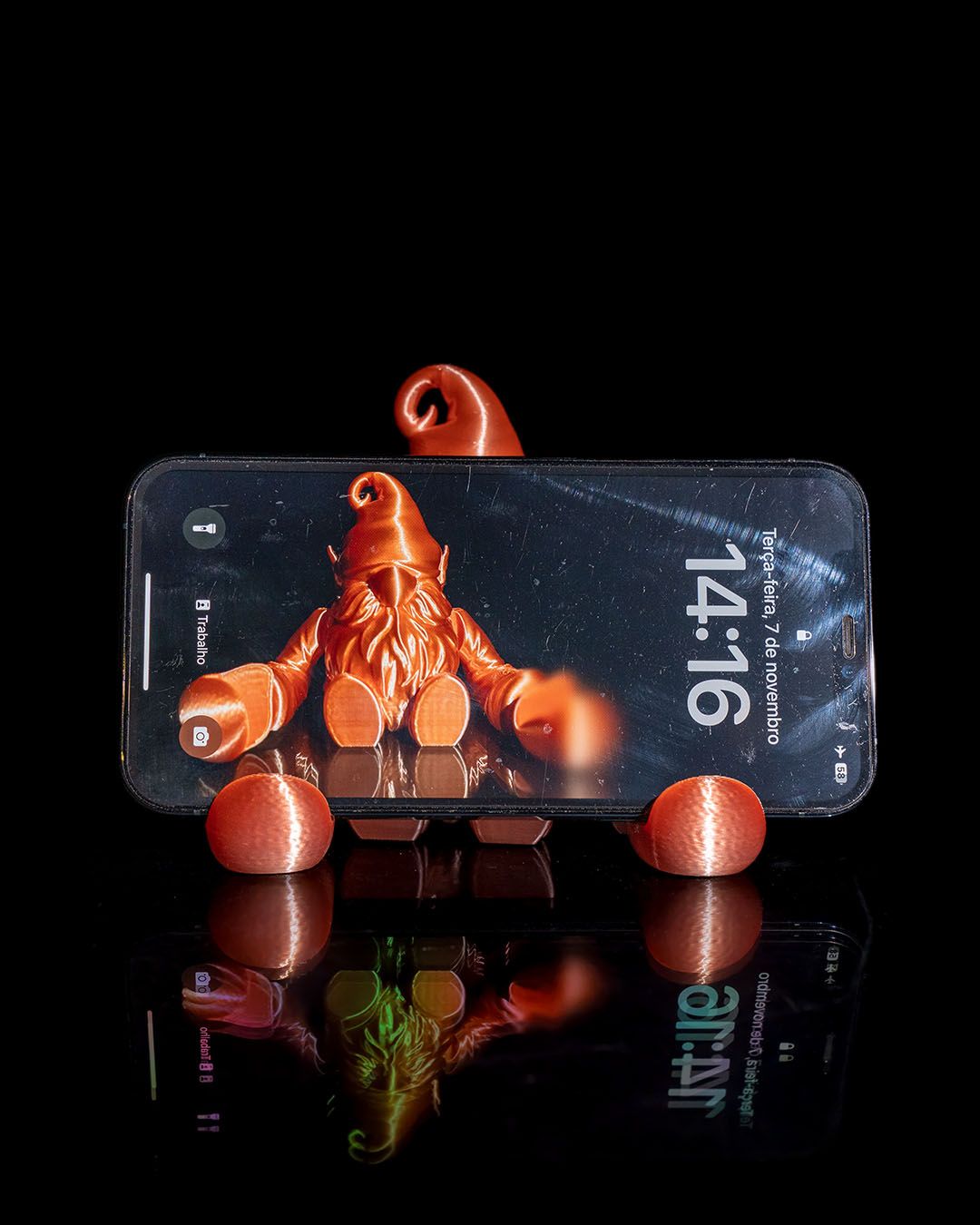 Gnome Phone Holder