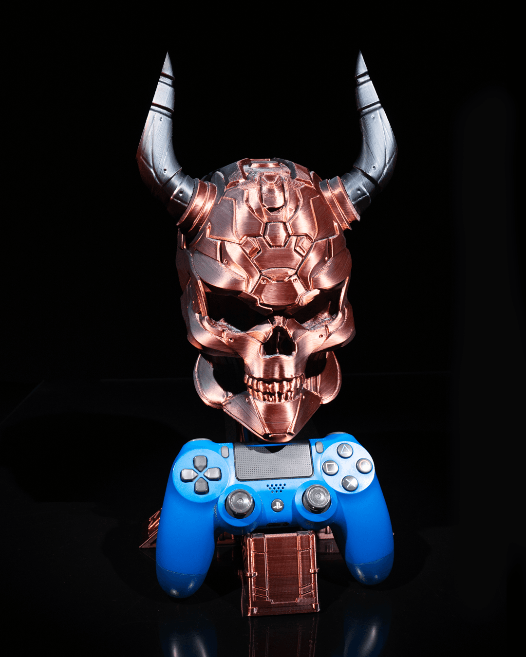 Sci-Fi Skull Controller and Headphone Holder